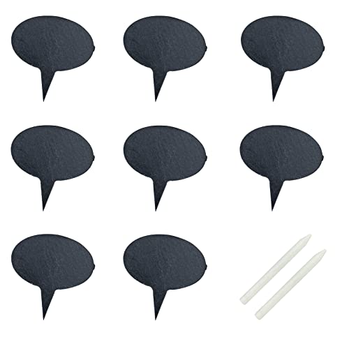 Include 8 Pieces Reusable Natural Slate Cheese Labels