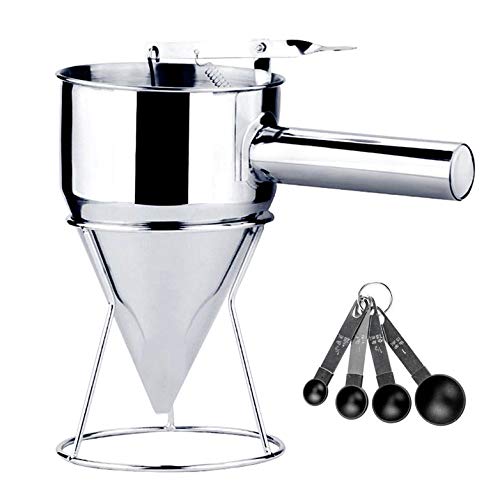 Bakers Piston Funnel Cake Batter Dispenser Large Hole 1200ml.