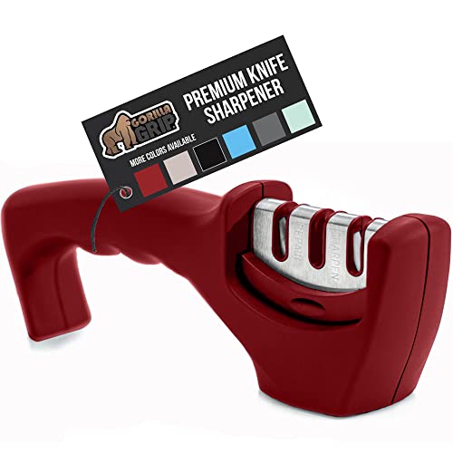 Gorilla Grip Easy to Use Knife Sharpener
