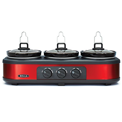 BELLA Triple Slow Cooker and Buffet Server