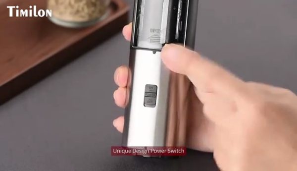 Automated Gravity Electric Salt and Pepper Grinder Set - Effortless Seasoning at Your Fingertips - Image 7