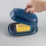 Elegant Porcelain Butter Dish with Handle – Perfect for Countertops & Kitchens - Image 4