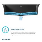 Elkay Quartz Classic Black Single Bowl Dual Mount Bar Sink - Image 6