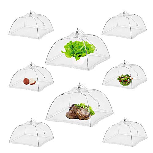 NEPAK 8 Pack 17 Inches Large Mesh Food Tent Umbrella