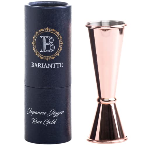 BARIANTTE Rose Gold Cocktail Jigger for Bartending