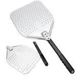 12-Inch Non-Stick Pizza Peel - A Sturdy Steel Paddle for Crispy Perfection