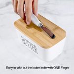 Hasense Porcelain Butter Dish with Bamboo Lid - Image 9