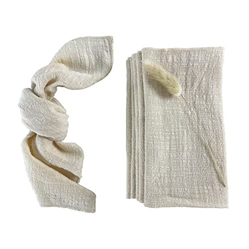 EH Linen Thick Gauze Cloth Napkins 6 Pack