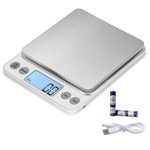 KUBEI Upgraded Larger Size Digital Food Scale Weight Grams and OZ