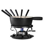Artestia Cast Iron Cheese Fondue Pot Set