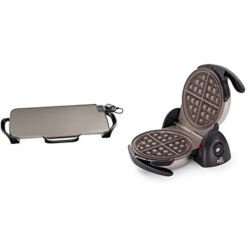 Presto Ceramic 22-inch Electric Griddle with removable handles