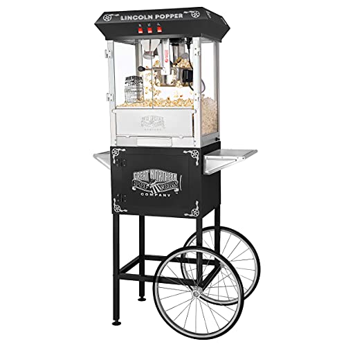 Black Antique Popcorn Popper Machine