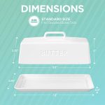 PriorityChef Ceramic Butter Dish with Lid for Countertop - Image 7