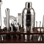 17-Pieces Tool Set with Bamboo Stand Bartender Kit