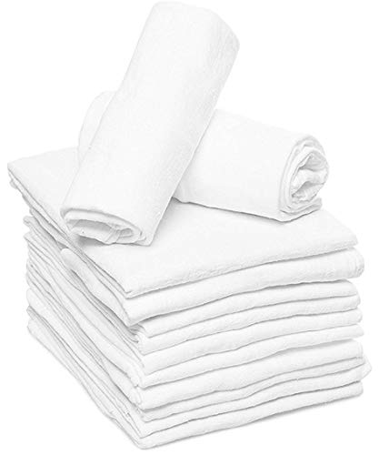 Ruvanti 10 Pack Birdseye Cloth Diapers 100% Organic Cotton