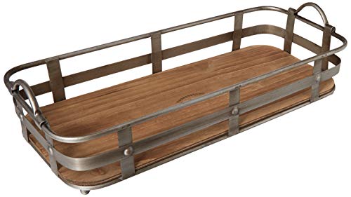 Rectangle Serving Tray with Handles Home and Kitchen