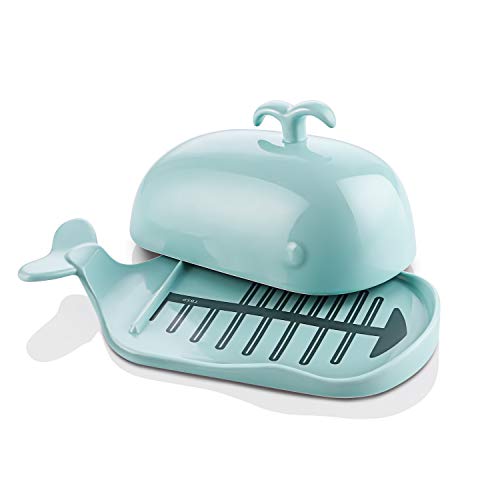 DOWAN Whale Butter Dish, Cute Butter Dish