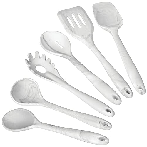 mDesign Silicone Kitchen Utensil Set