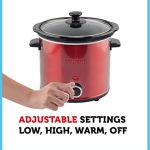 Courant Slow Cooker 3.2 Quart Crock Dishwasher Safe - Image 3