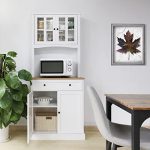MUPATER 72'' Kitchen Pantry Storage Cabinet Buffet Hutch - Image 7