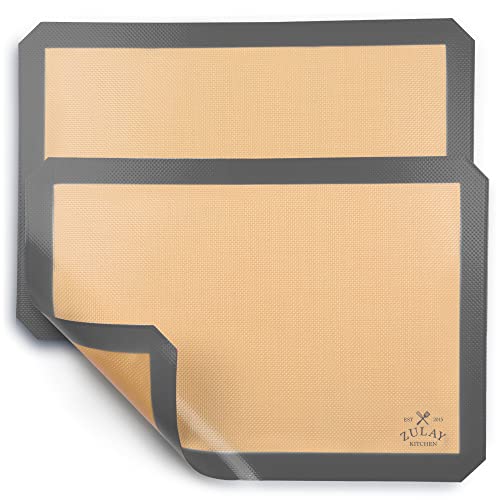 Zulay Kitchen (2 Pack) Silicone Baking Mat Sheet Set