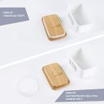 Hasense Porcelain Butter Dish with Bamboo Lid - Image 8