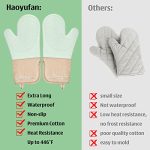 HaoYuFan Silicone Oven Mitts and Pot Holders Sets - Image 4