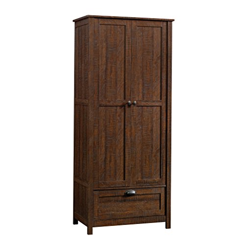 Sauder Storage Cabinet, Rustic Walnut finish