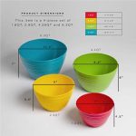 BINO Plastic Mixing Bowls with Lids Set - Image 6