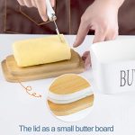 Hasense Porcelain Butter Dish with Bamboo Lid - Image 6