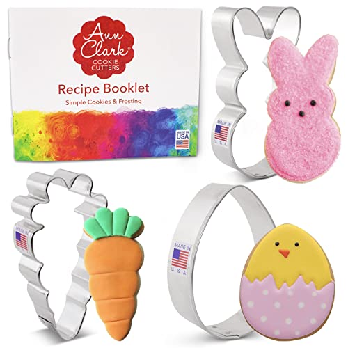 Ann Clark Cookie Cutters 3-Piece Easter Fun Cookie Cutter Set