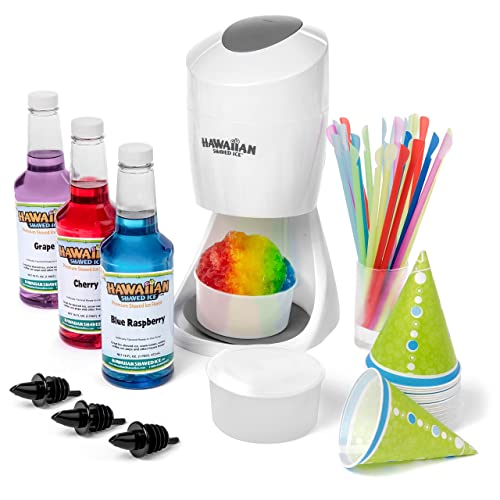 Shaved Ice Machine with Cherry, Grape
