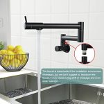 Heyalan Matte Black Pot Filler Wall Mount - Image 4