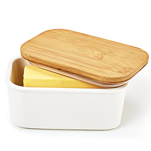 Butter Dish, Ceramic Butter Dish with Lid
