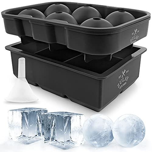 Large Silicone Ice Cube Trays Set of 2