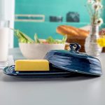 Elegant Porcelain Butter Dish with Handle – Perfect for Countertops & Kitchens - Image 8