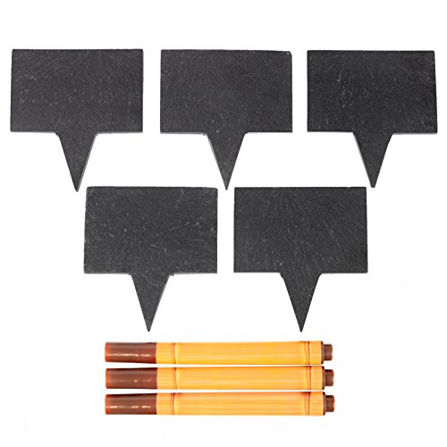 Food-Grade Slate Labels with Markers