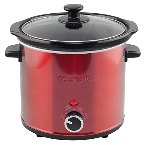 Courant Slow Cooker 3.2 Quart Crock Dishwasher Safe