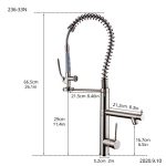 Commercial Kitchen Faucet with Pull Down Sprayer - Image 6