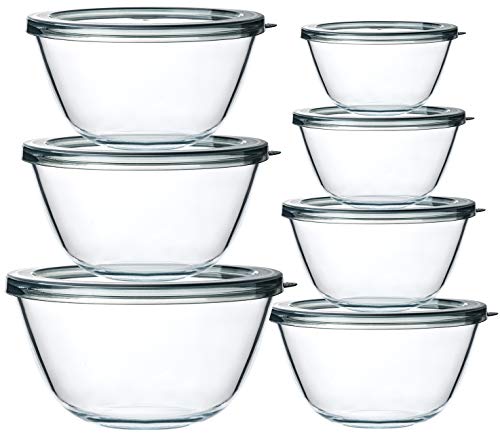 Salad Bowls with Lids for Meal Prep, Food Storage