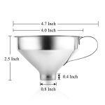 Aozita 18/8 Stainless Steel Spice Funnel with Handle - Image 2