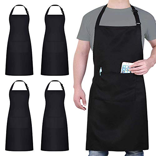 Adjustable Apron with 2 Pockets for Men Women