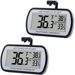 2 Pack Refrigerator Fridge Thermometer Digital Freezer