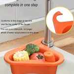 4 Pack Kitchen Sink Drain Basket Swan Drain Rack - Image 2