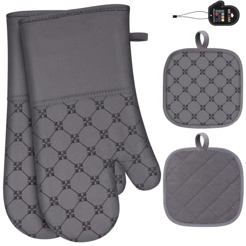 KEGOUU Oven Mitts and Pot Holders 4pc Set