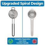 Mini Whisk and Silicone Pastry Brush Egg Separator Tool - Image 5