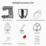 10.6 QT 800W Full Metal Body Tilt-Head Food Mixer - Image 8