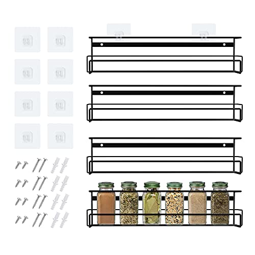 Wall Mounted Spice Rack Organizer for Cabinet Door