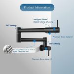 Cinwiny Pot Filler Faucet Wall Mount Matte Black - Image 5