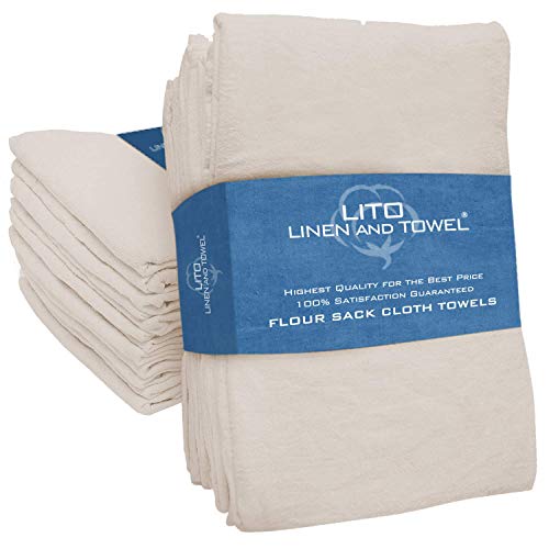 Dish Towels 130 Thread Count Ring Spun Cotton Large